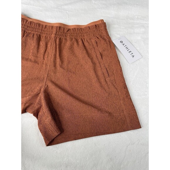 Athleta Wide  Pull-On Short Pant Zipped Pocket Travel Beach Women’s Sz 8 - Picture 4 of 12